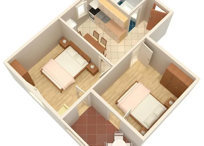 Daire By The Sea Mandre, Pag - 3084 *